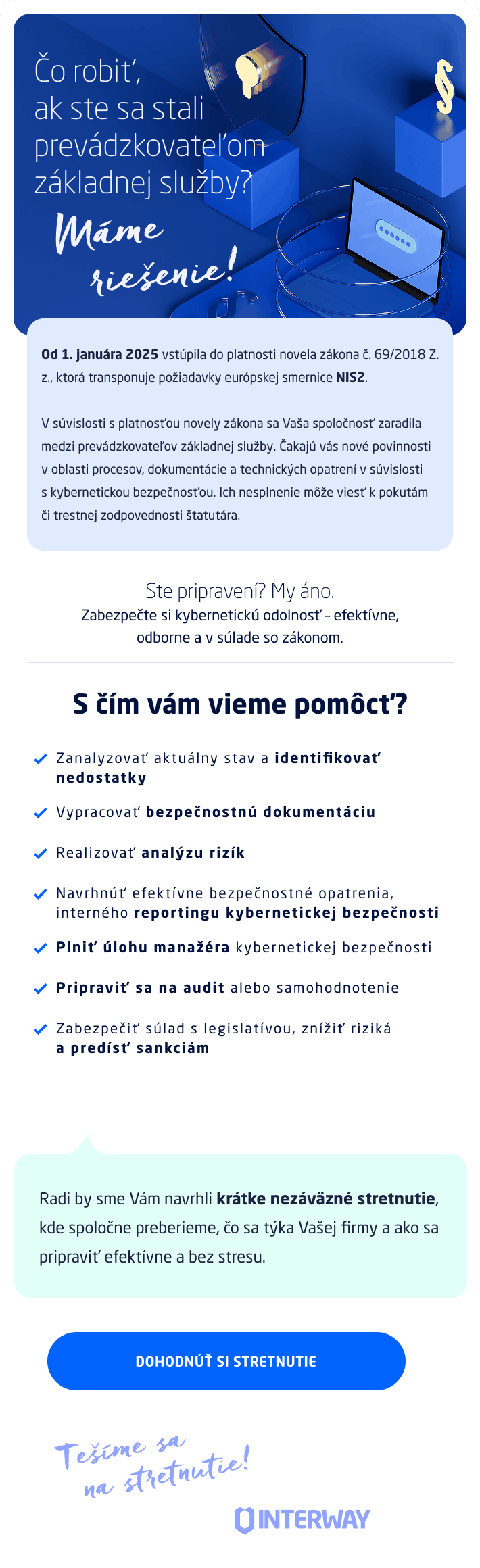 Čo robiť, ak ste sa stali prevádzkovateľom základnej služby?